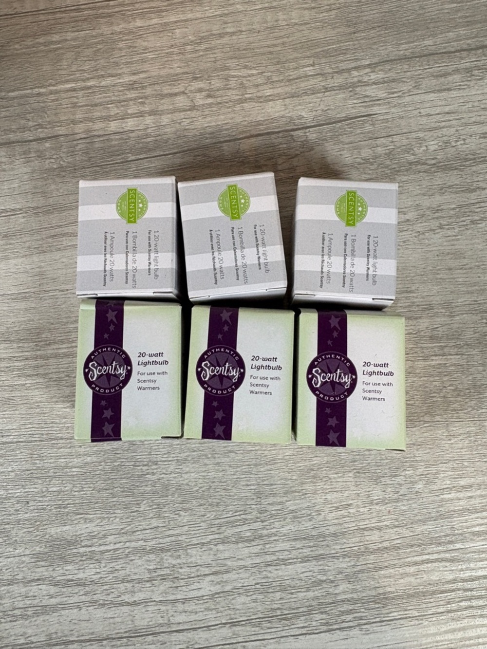 New SCENTSY Brand Genuine Lot Of 6 Replacement Light Bulbs 20 Watt